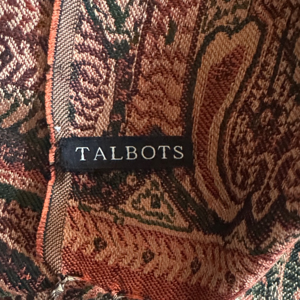 Versatile Talbots Paisley Patterned Wrap - image 2